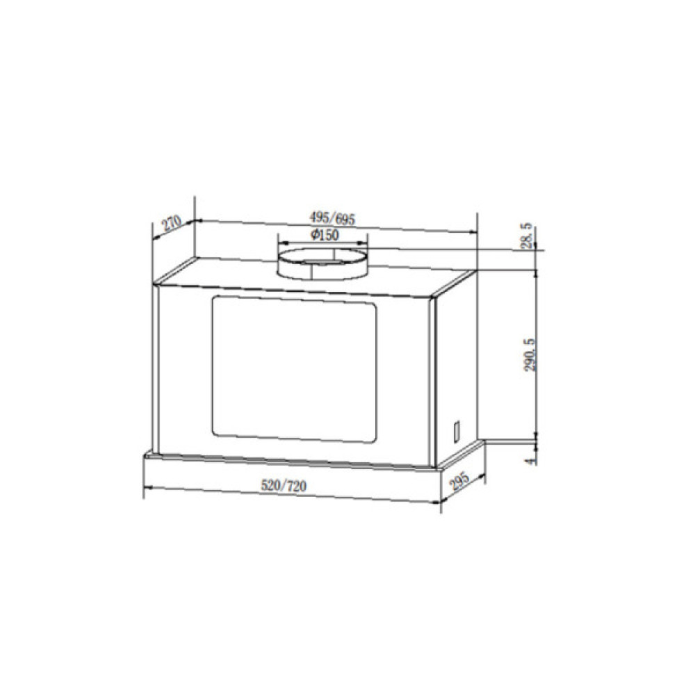 Витяжка кухонна Grunhelm GVB 430 TB