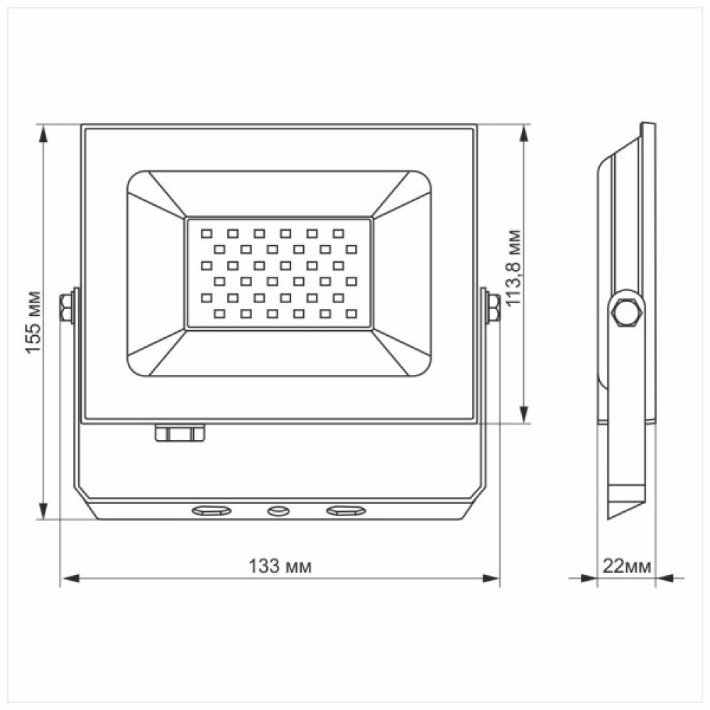 Прожектор TITANUM LED 30W 6000K TLF306 220V (TLF306)