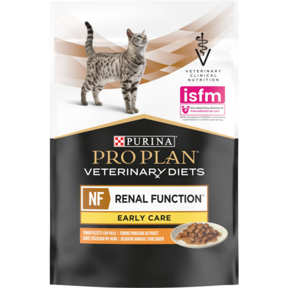 Вологий корм для кішок Purina Pro Plan Veterinary Diets NF Renal Function Early Care З куркою 10 x 85 г (7613287873934)