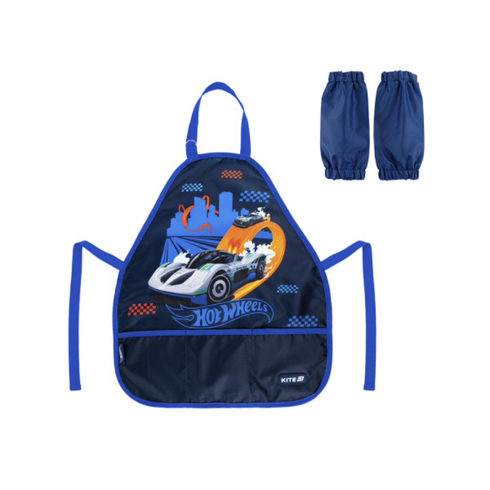 Фартух для творчості Kite Education 161 Hot Wheels з нарукавниками (HW25-161)
