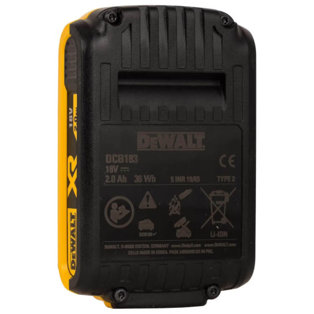 Акумулятор DeWalt 18В Li-lon 2А·год 0.4кг