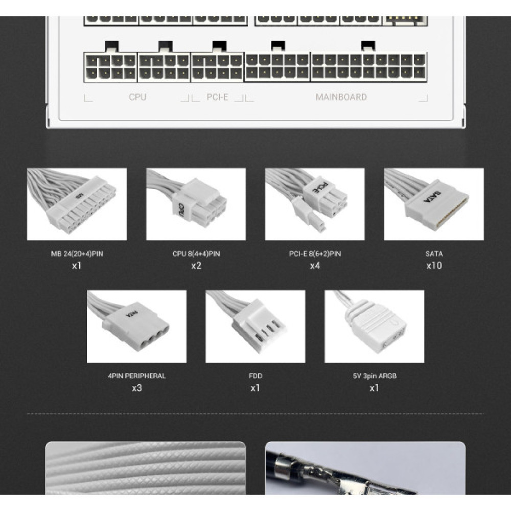 GAMEMAX RGB 1050G WH