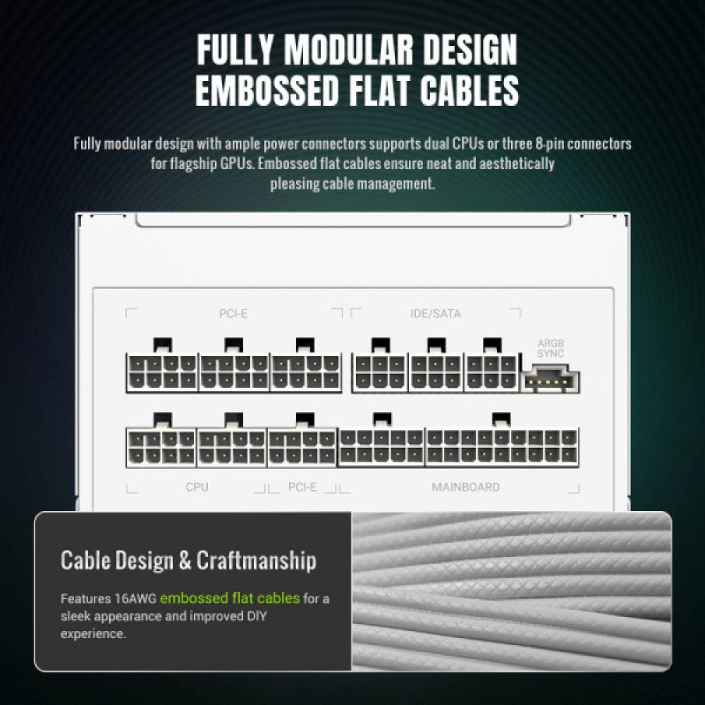 GAMEMAX RGB 1050G WH