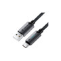 Дата кабель USB 2.0 AM to USB-C 1.2m 60W black Acefast (6974316284482)