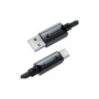 Дата кабель USB 2.0 AM to USB-C 1.2m 60W black Acefast (6974316284482)