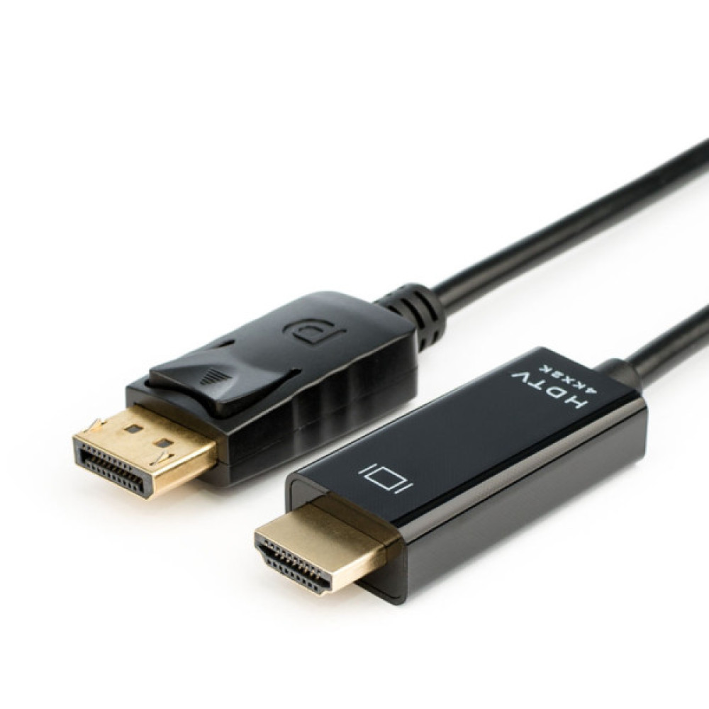 Кабель мультимедійний DisplayPort M to HDMI M 5.0m 8K/4K black Atcom (50100)