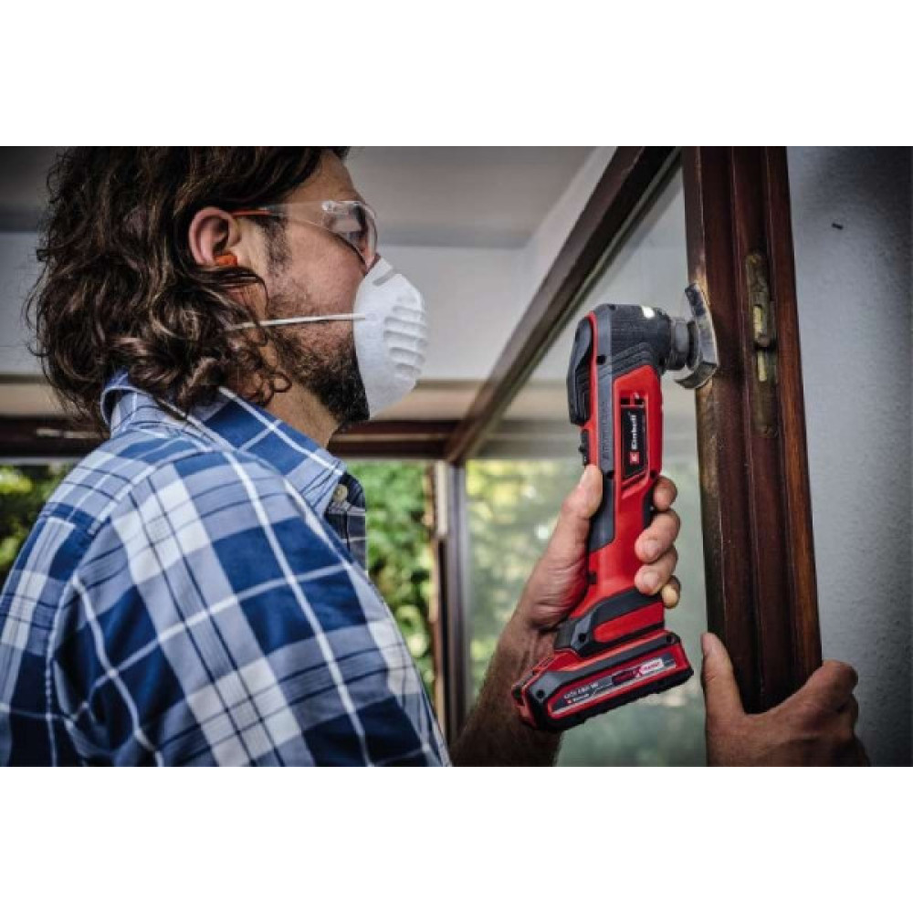 Багатофункціональний інструмент акумуляторний Einhell Professional TP-MG 18 Li BL - Solo PXC 18В 11000-20000кол/хв кут коливань 3.2° 1.08кг без АКБ та ЗП
