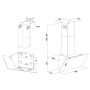 Витяжка кухонна Eleyus CRISTAL 1000 LED 60 BL Витяжка кухонна Eleyus CRISTAL 1000 LED 60 BL