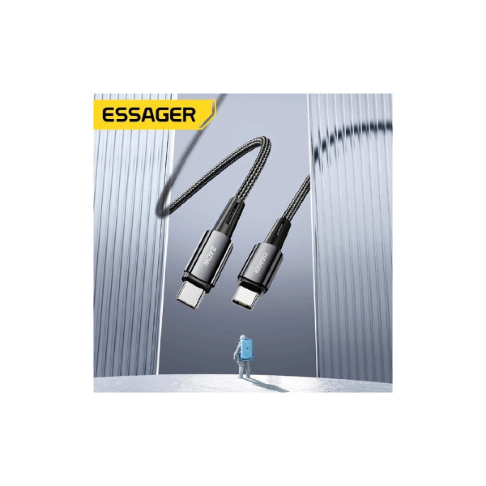 Дата кабель USB-C to USB-C 2.0m 240W Essager (EXCTT3-CGA0G-P)