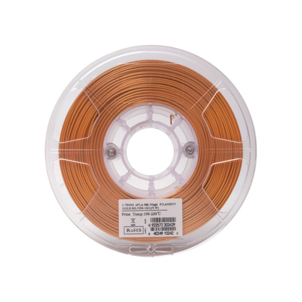 Пластик для 3D-принтера eSUN ePLA-Silk metal color, 1,75мм, 1кг, gold (ePLA-Silk-P175J1)