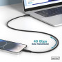 Дата кабель USB-C to USB-C 1.0m USB 4.0 Gen3 40G 240W 8K silicone black Digitus (AK-300344-010-S) Дата кабель USB-C to USB-C 1.0m USB 4.0 Gen3 40G 240W 8K silicone black Digitus (AK-300344-010-S)