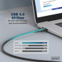 Дата кабель USB-C to USB-C 1.0m USB 4.0 Gen3 40G 240W 8K silicone black Digitus (AK-300344-010-S) Дата кабель USB-C to USB-C 1.0m USB 4.0 Gen3 40G 240W 8K silicone black Digitus (AK-300344-010-S)