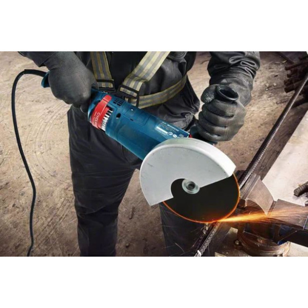 Шліфмашина кутова Bosch Professional GWS 24-230 JZ 230мм 2400Вт 6500об/хв 5.8кг плавн. пуск із системою захисту від пилу Cyclone Tech