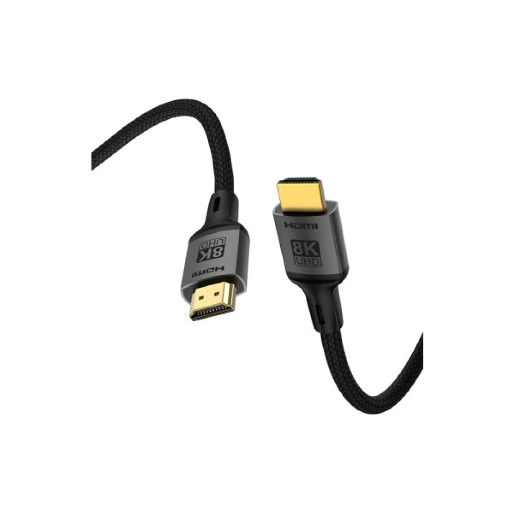 Кабель мультимедійний HDMI M to HDMI M 2.0m V2.1 8K black ColorWay (CW-CBHD088-BK)