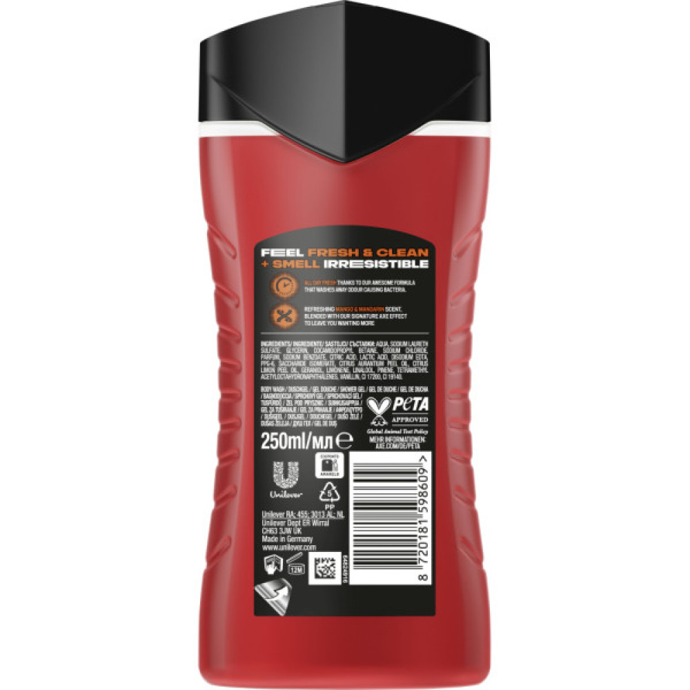 Гель для душу AXE Sunset Fresh 250 мл (8720181598609)