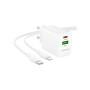 Зарядний пристрій BOROFONE BN29 Fuente 1xUSB-C PD30W + 1xUSB QC3.0 + cable USB-C to Lightning White (6941991120336) Зарядний пристрій BOROFONE BN29 Fuente 1xUSB-C PD30W + 1xUSB QC3.0 + cable USB-C to Lightning White (6941991120336)