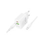 Зарядний пристрій BOROFONE BN29 Fuente 1xUSB-C PD30W + 1xUSB QC3.0 + cable USB-C to Lightning White (6941991120336) Зарядний пристрій BOROFONE BN29 Fuente 1xUSB-C PD30W + 1xUSB QC3.0 + cable USB-C to Lightning White (6941991120336)