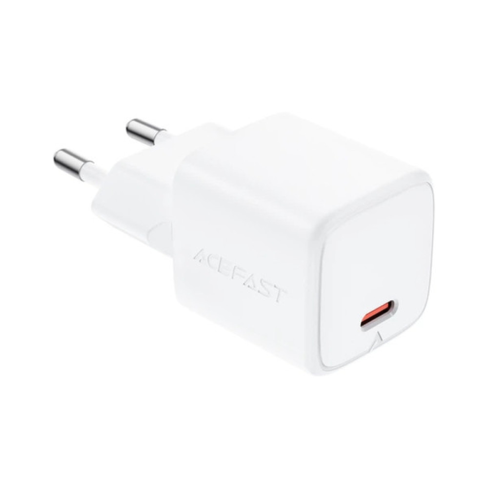 Зарядний пристрій Acefast A118 USB-C PD30W GaN white (6974316285366)