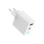 Зарядний пристрій Gembird 1хUSB-A (QC3.0 18W) + 1xType-C (PD 65W) white (TA-UC-PDQC65L-W-01) Зарядний пристрій Gembird 1хUSB-A (QC3.0 18W) + 1xType-C (PD 65W) white (TA-UC-PDQC65L-W-01)