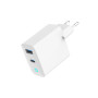 Зарядний пристрій Gembird 1хUSB-A (QC3.0 18W) + 1xType-C (PD 65W) white (TA-UC-PDQC65L-W-01) Зарядний пристрій Gembird 1хUSB-A (QC3.0 18W) + 1xType-C (PD 65W) white (TA-UC-PDQC65L-W-01)