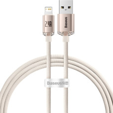 Дата кабель USB 2.0 AM to Lightning 1.2m 2.4A pink Baseus (CAJY001104)