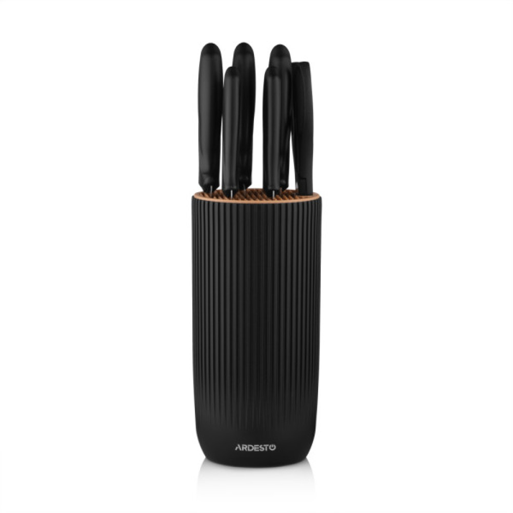 Набір ножів Ardesto Gemini 7 предметів, чорний (AR2107BL)