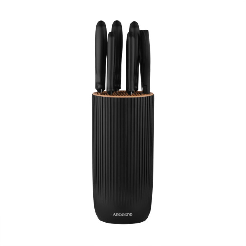 Набір ножів Ardesto Gemini 7 предметів, чорний (AR2107BL)