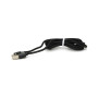 Дата кабель USB 2.0 to Lightning 2.0m 2A magnetic nylon black PiPo (18166)