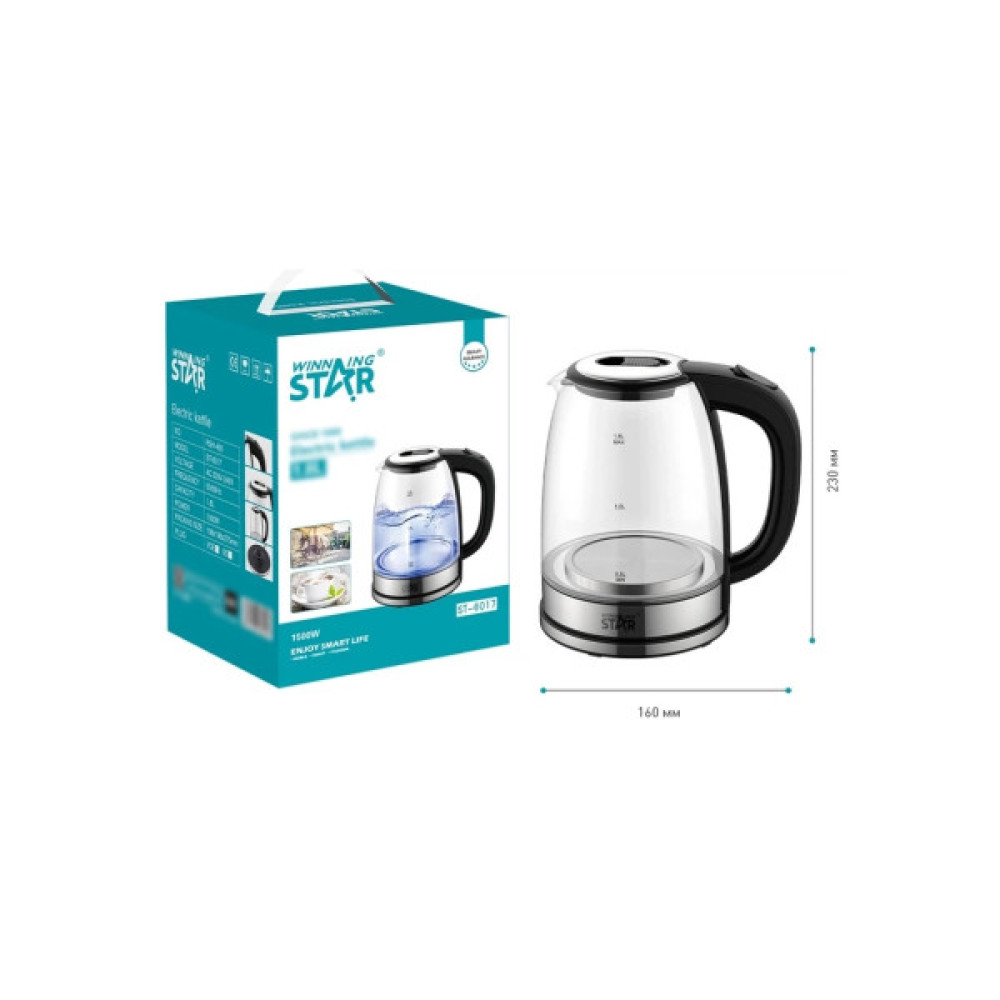 Електрочайник WINNINGSTAR ST-6017 Silver