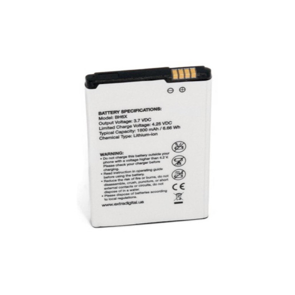 Акумуляторна батарея Extradigital Motorola BH6X (1800 mAh) (BMM6257)