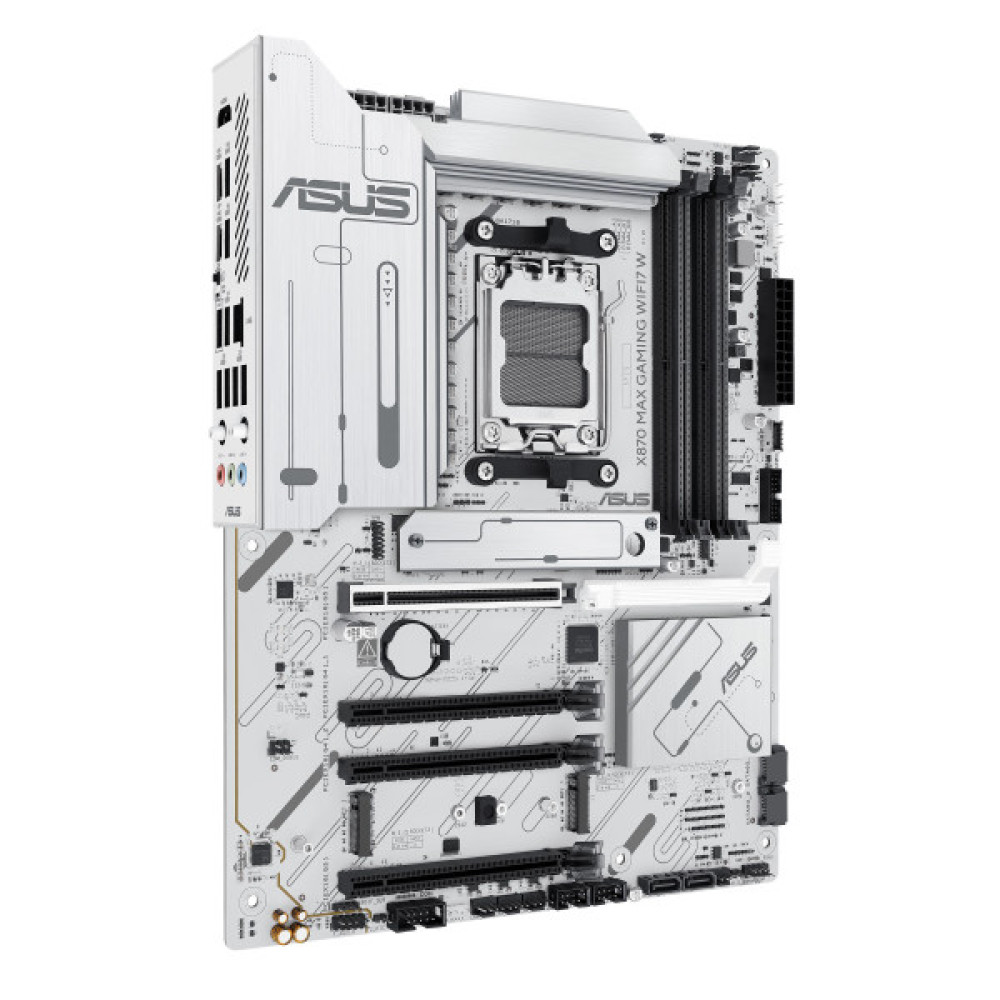 Материнcька плата ASUS X870 MAX GAMING WIFI7 W sAM5 X870 4xDDR5 M.2 HDMI USB Type-C WiFi BT ATX білий