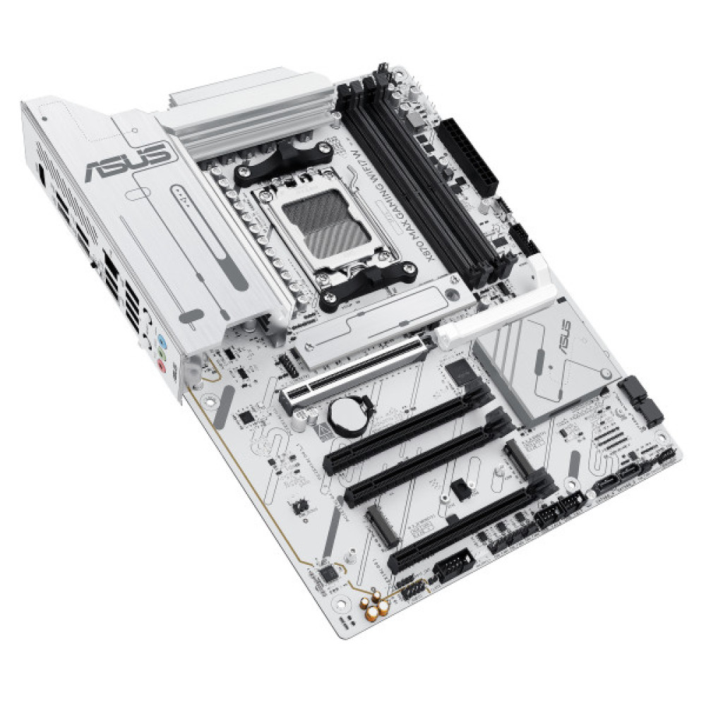 Материнcька плата ASUS X870 MAX GAMING WIFI7 W sAM5 X870 4xDDR5 M.2 HDMI USB Type-C WiFi BT ATX білий