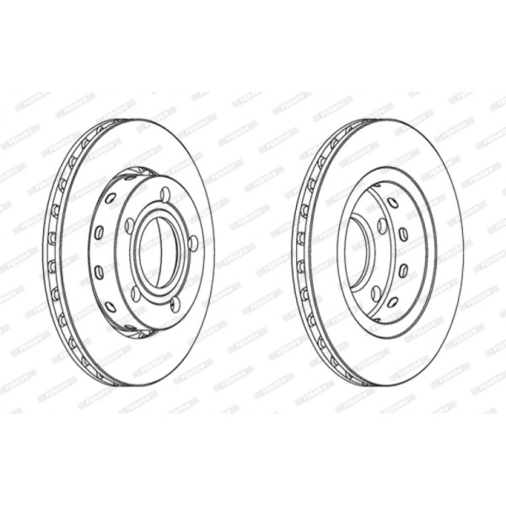 Гальмівний диск FERODO DDF1887C
