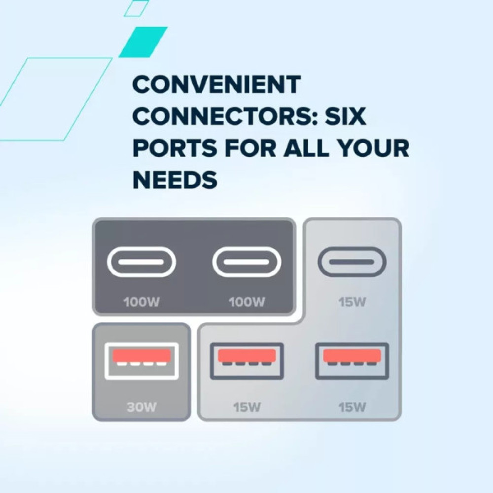 Батарея універсальна Canyon 60000mAh OnPower 610 PD/100W metal White (CNS-CPB610W)