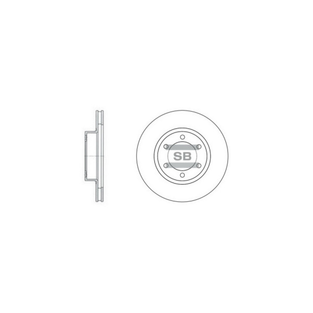 Гальмівний диск HI-Q SD4004