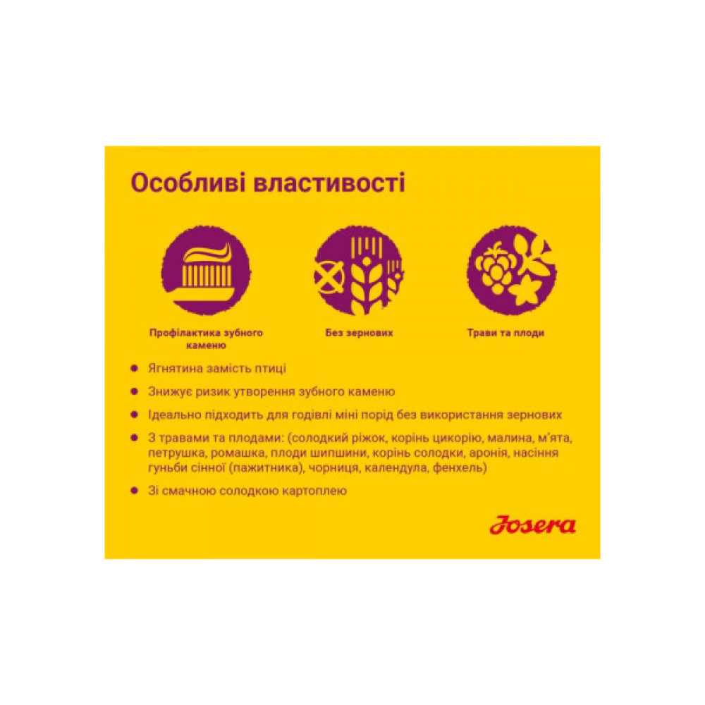 Сухий корм для собак Josera Mini Deluxe 900 г (4032254745174)