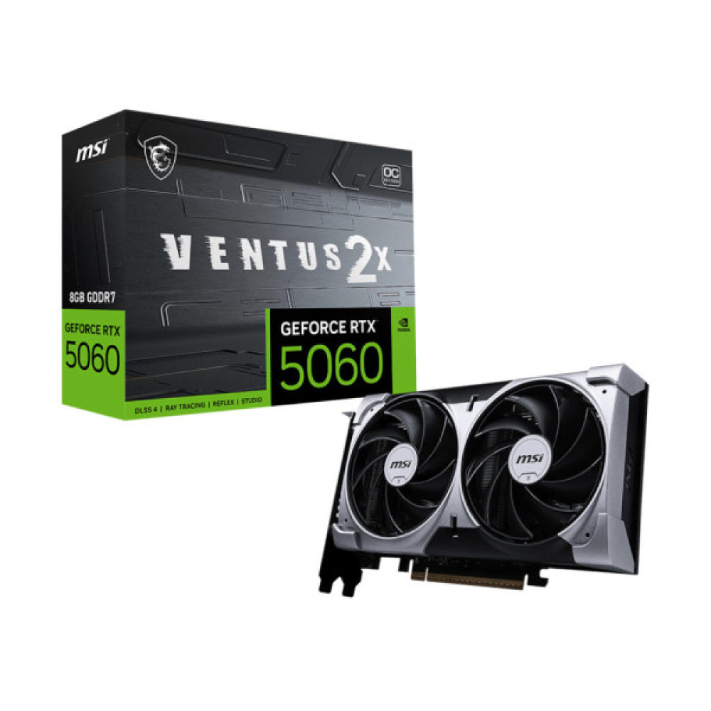 Відеокарта MSI GeForce RTX 5060 8GB GDDR7 VENTUS 2X OC