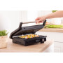 Гриль Gorenje прижимний 2100Вт, темп. режимів-7, з`ємні пластини, розкриття на 180°, метал, чорний