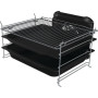 Плита Gorenje комбінована, 70л, 50x60см, дисплей, газ-контроль, чавун, слонової кістки