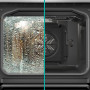 Плита Gorenje комбінована, 70л, 50x60см, дисплей, газ-контроль, чавун, слонової кістки