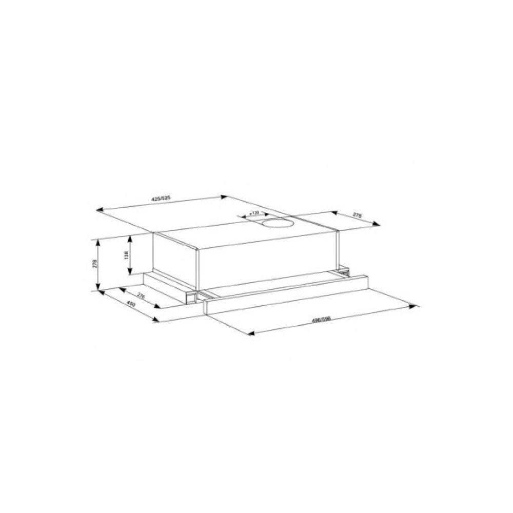 Витяжка кухонна Eleyus BREEZE 470 50 BL