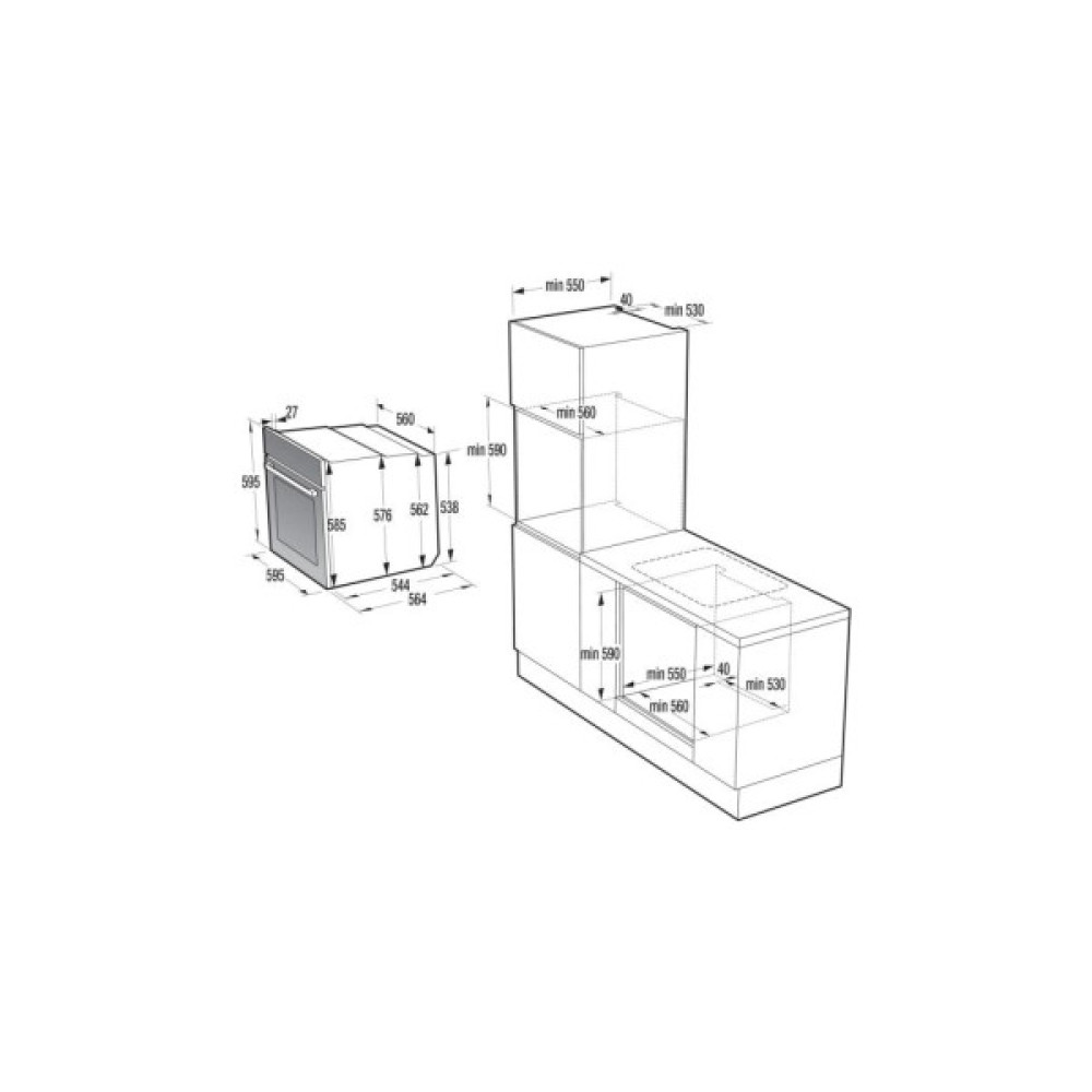 Духова шафа Hisense HO66F8 PIZZACHEF