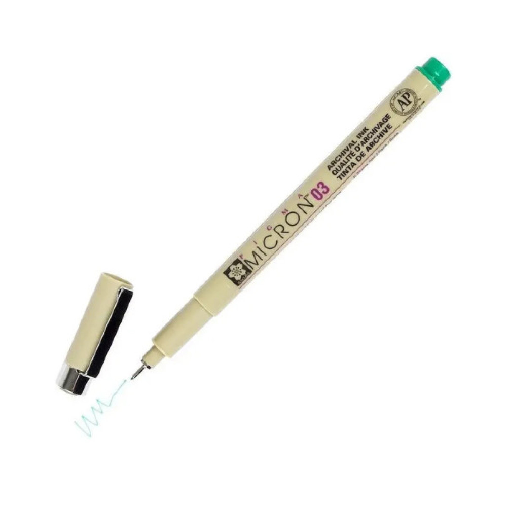 Лайнер Sakura Pigma Micron (0.3) 0,35 мм Зелений (084511306387)
