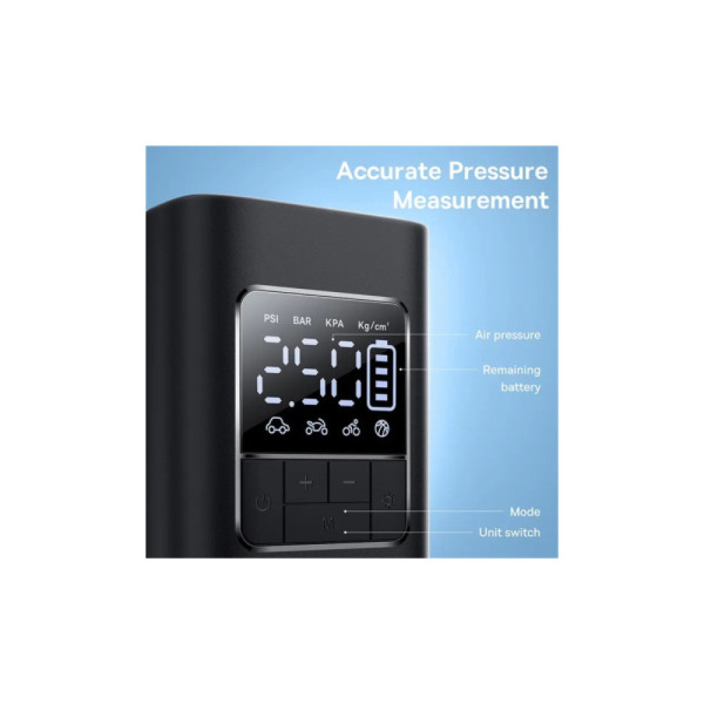 Автомобільний компресор Baseus Super Mini Pro Black (C1115930011100)