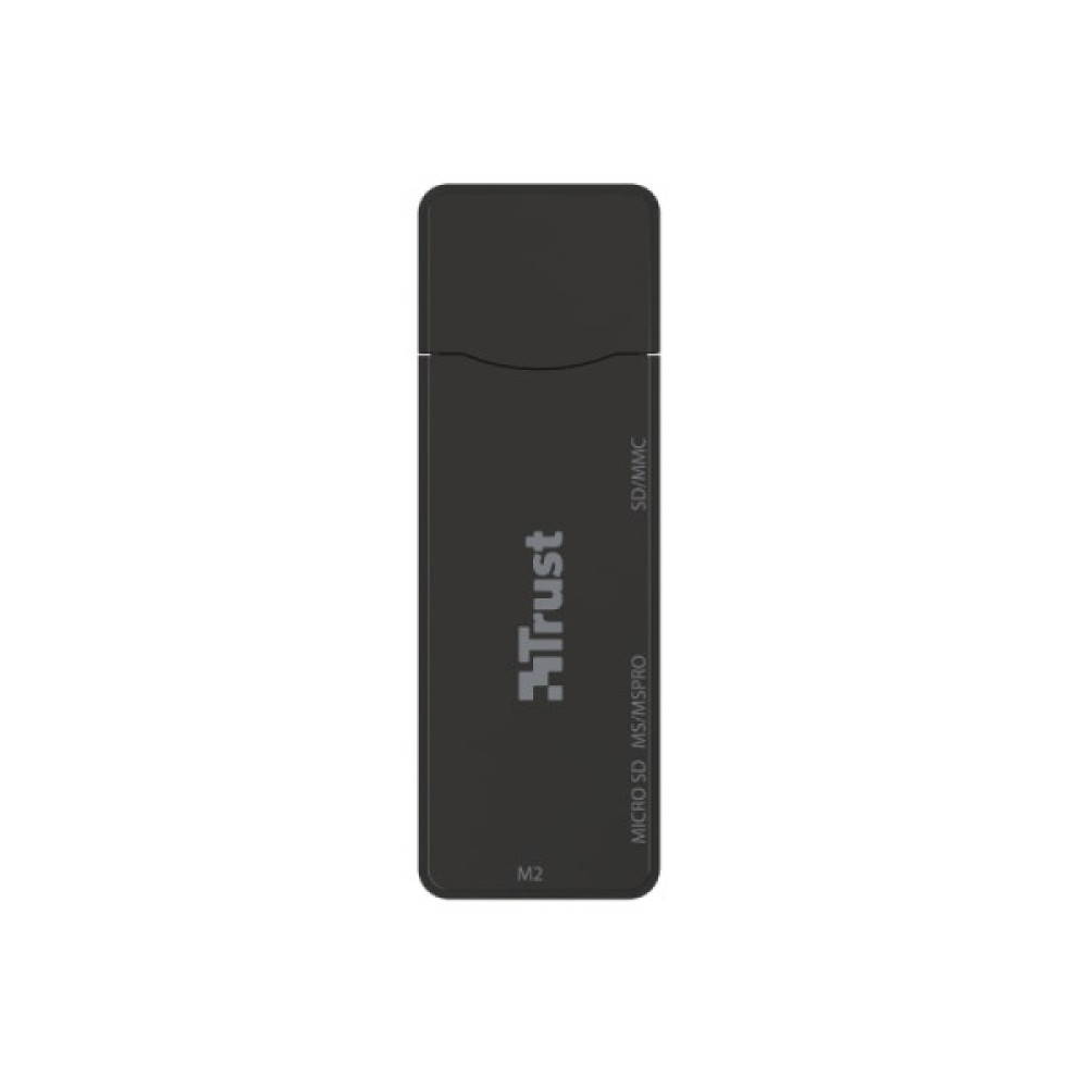 Кардрідер Trust Nanga USB-A 3.2 > SD/microSD/MS/MSPRO/ммC/M2, чорний
