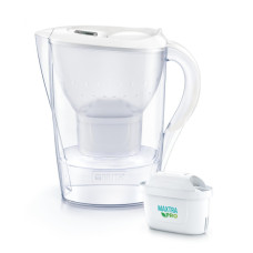 Фільтр-глечик Brita Marella Memo MXPro 2.4л (1.4л очищеної води) з фільтр-картриджем 3шт, білий