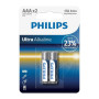 Батарейка Philips AAA LR03 Ultra Alkaline * 2 (LR03E2B/10) Батарейка Philips AAA LR03 Ultra Alkaline * 2 (LR03E2B/10)