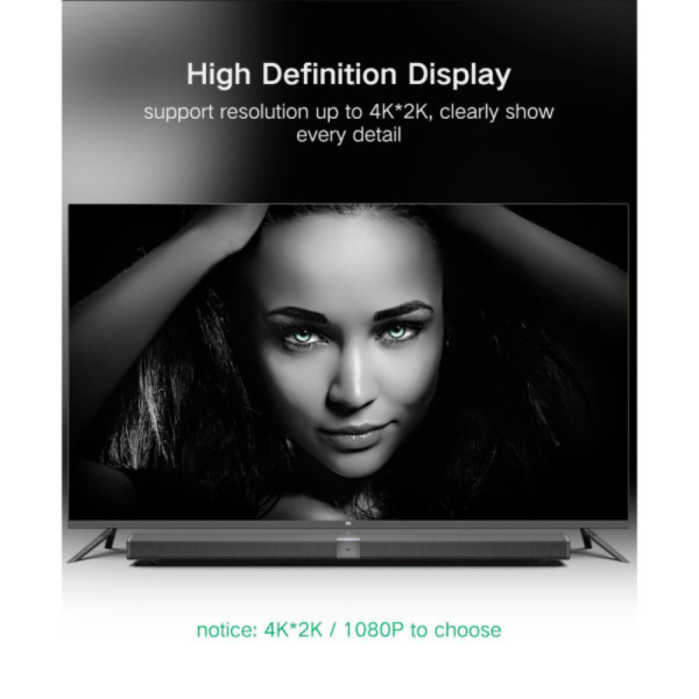 Кабель мультимедійний miniDisplayPort M to HDMI M 1.5m MD101 4K black Ugreen (20848) Кабель мультимедійний miniDisplayPort M to HDMI M 1.5m MD101 4K black Ugreen (20848)
