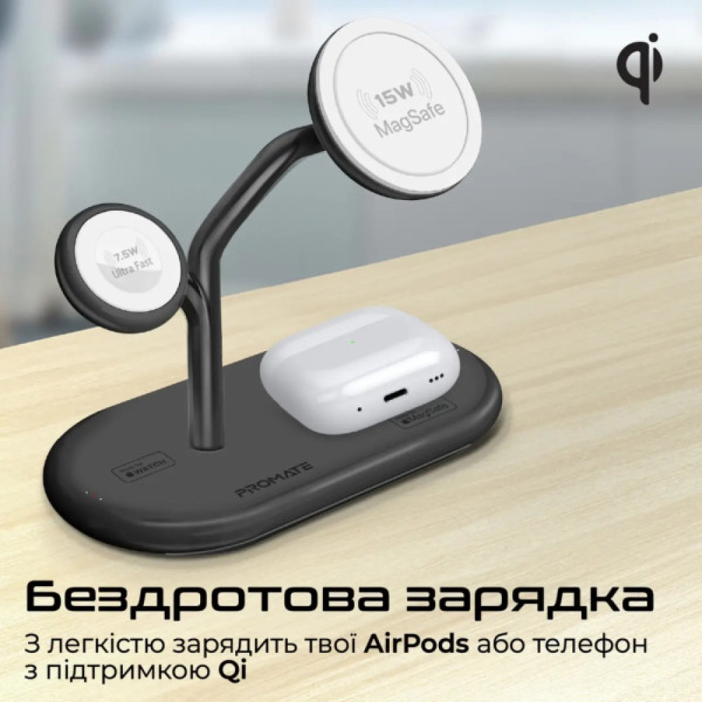 Зарядний пристрій Promate wireless (synergy-pro.black)