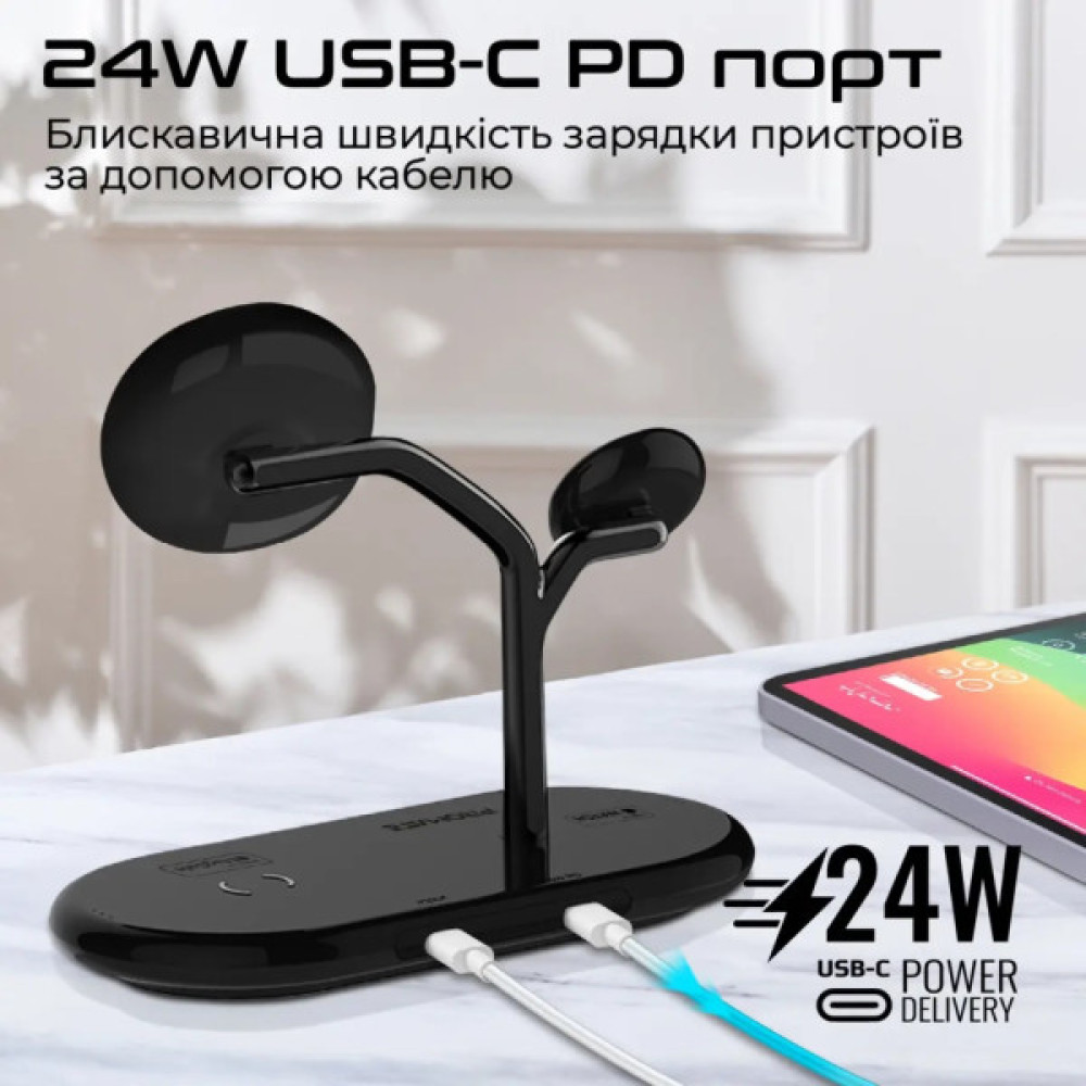 Зарядний пристрій Promate wireless (synergy-pro.black)